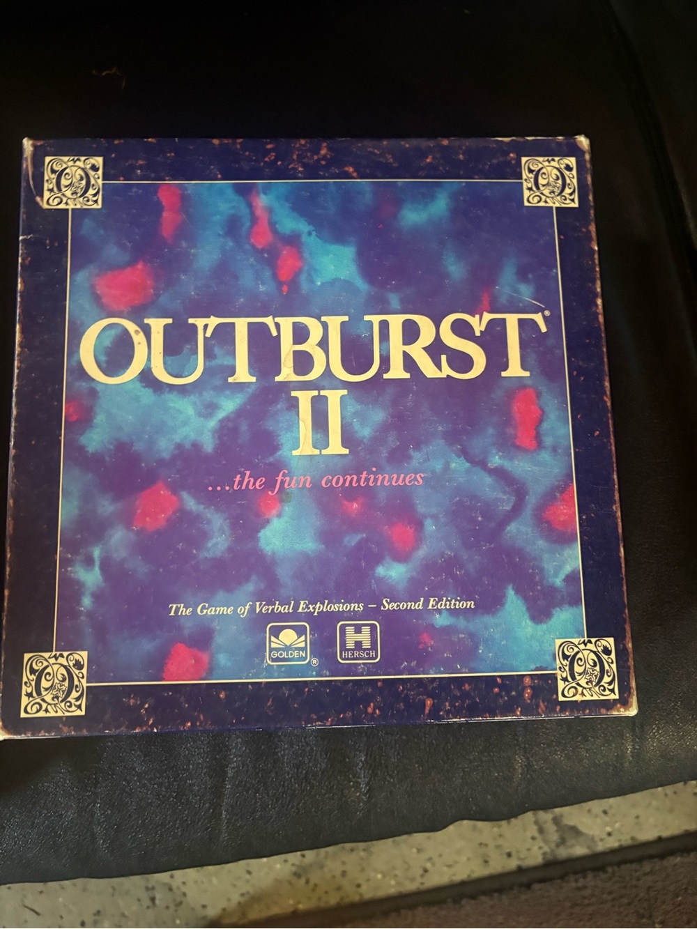 1991 vintage Outburst II Board Game - Purple & Teal Box noting missing🌺